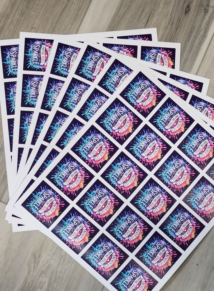 8x10 sheet of stickers