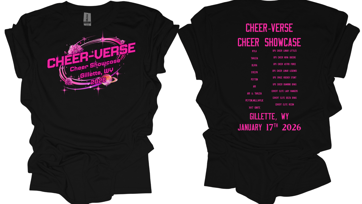 Cheer-Verse Showcase shirt