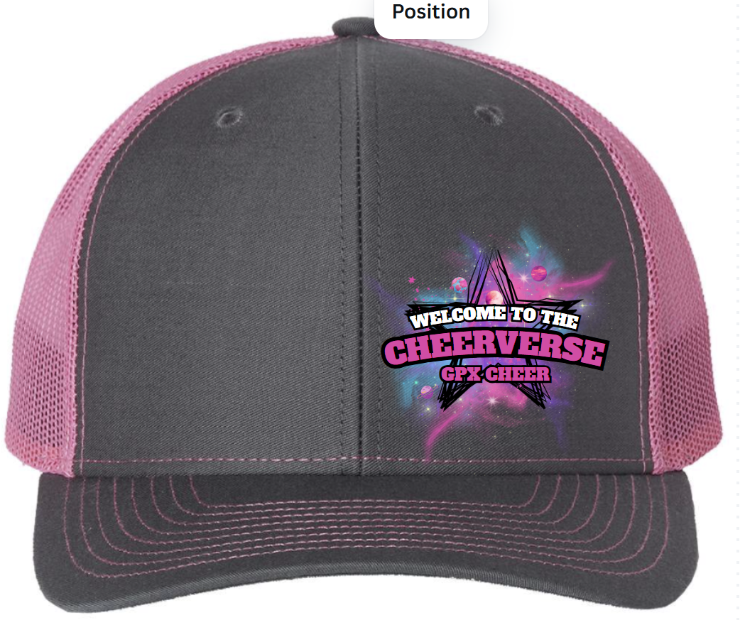 GPX Hat Charcoal/Neon Pink