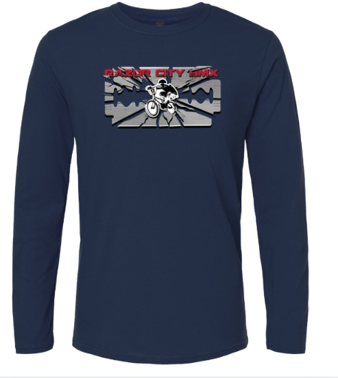 Blue Razor City long sleeve shirt
