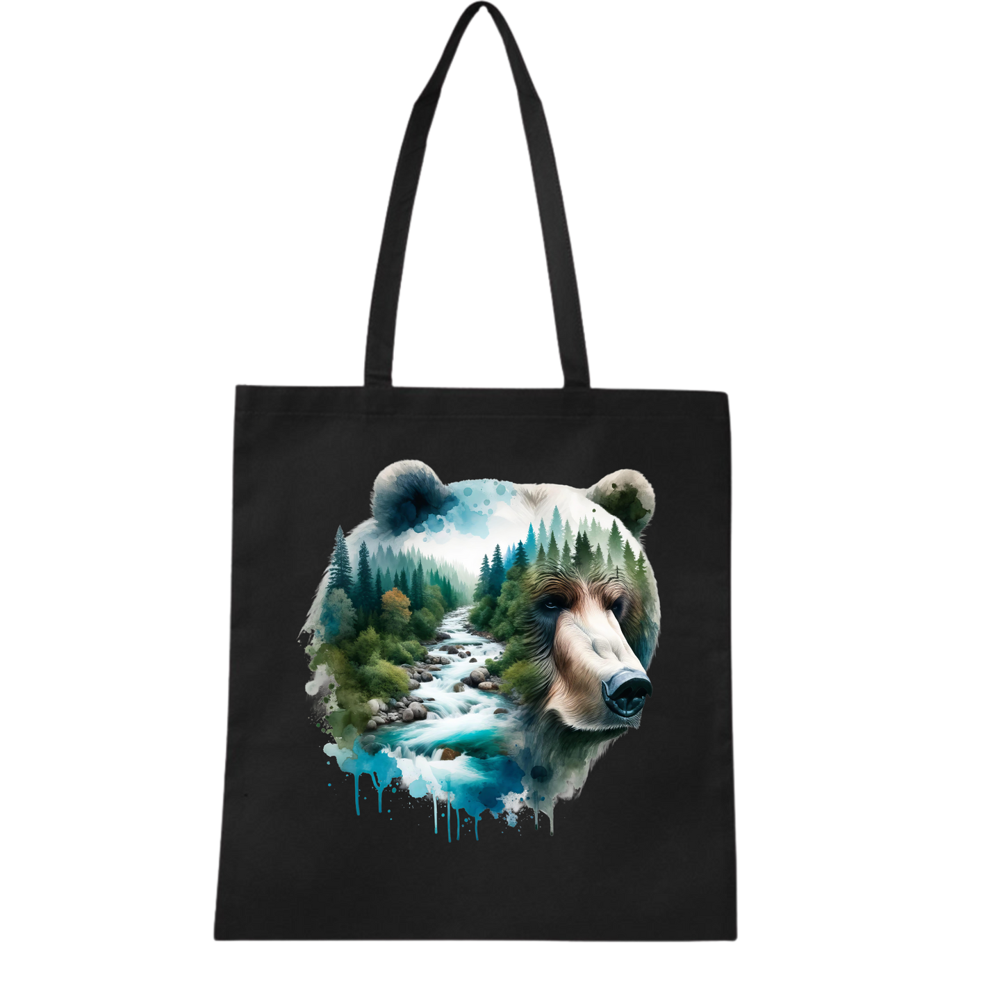 canvas tote bag - Black