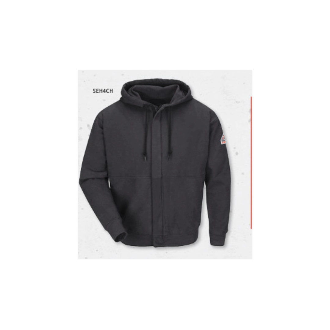Zip-Front Hooded Sweatshirt Cotton / Spandex Blend