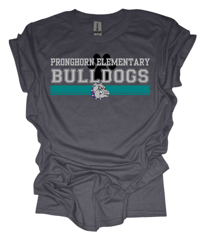 Pronghorn Elementary Bulldogs Logo