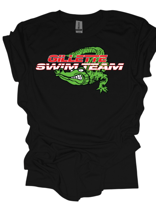 Black Swim Team Tshirt