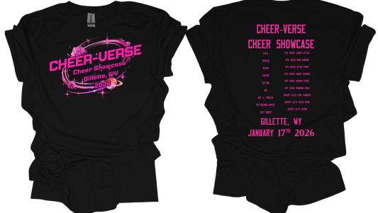 Cheer-Verse Showcase shirt