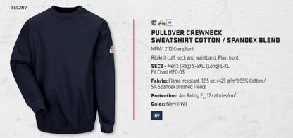 Pullover Crewneck Sweatshirt Cotton / Spandex Blend