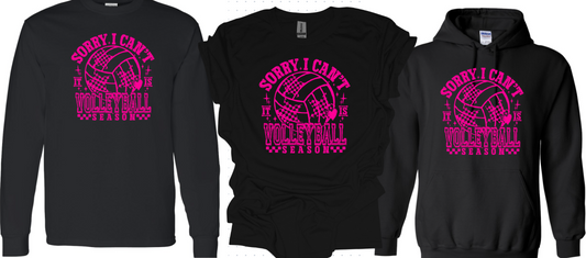 sorry, I can't it's volleyball season