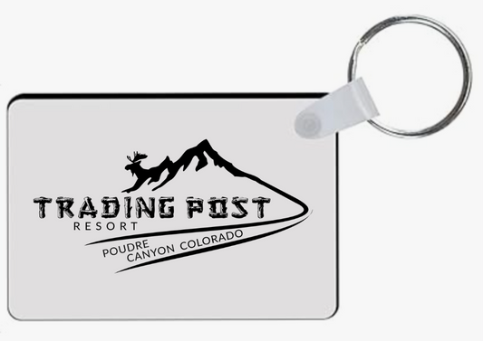 trading post rectangular key chain
