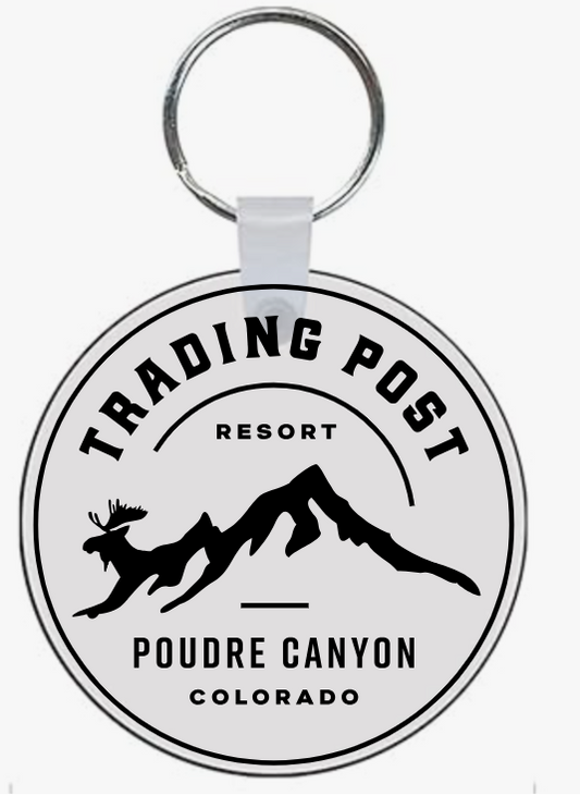 trading post circle key chain