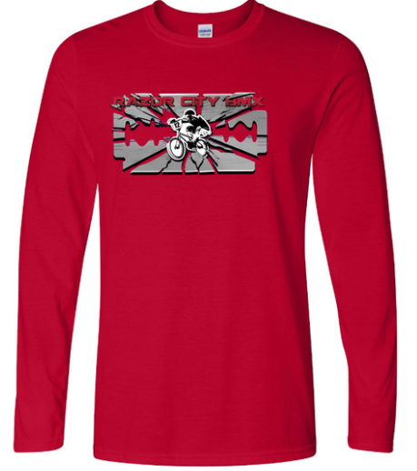 Red Razor City long sleeve shirt