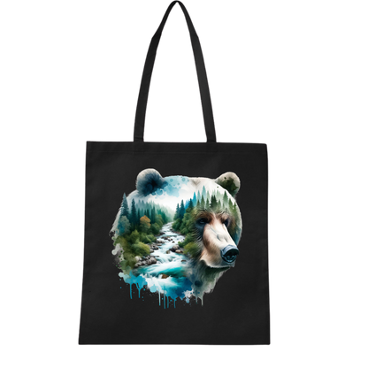 canvas tote bag - Black