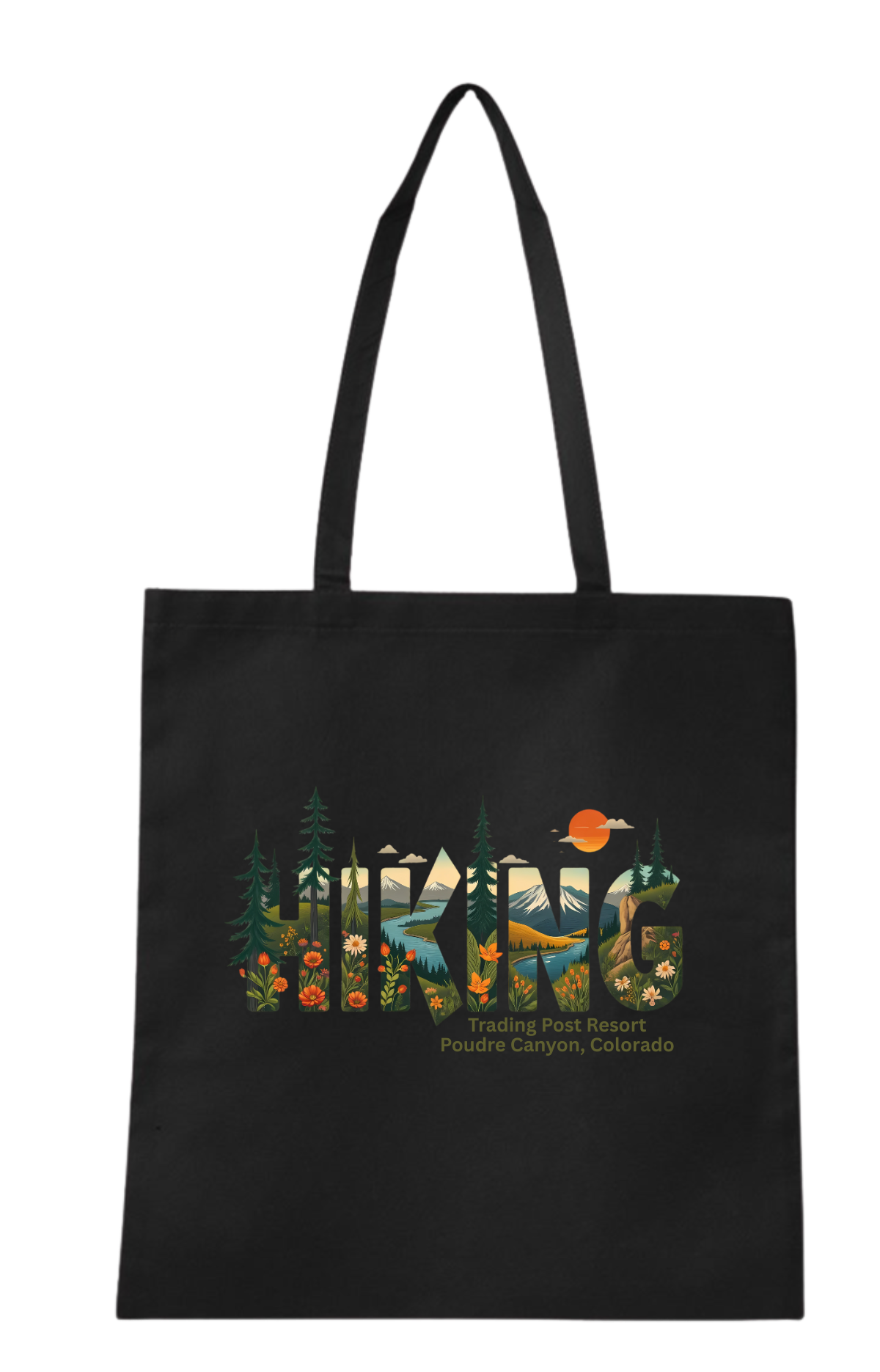 canvas tote bag - Black