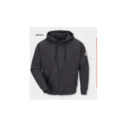 Zip-Front Hooded Sweatshirt Cotton / Spandex Blend