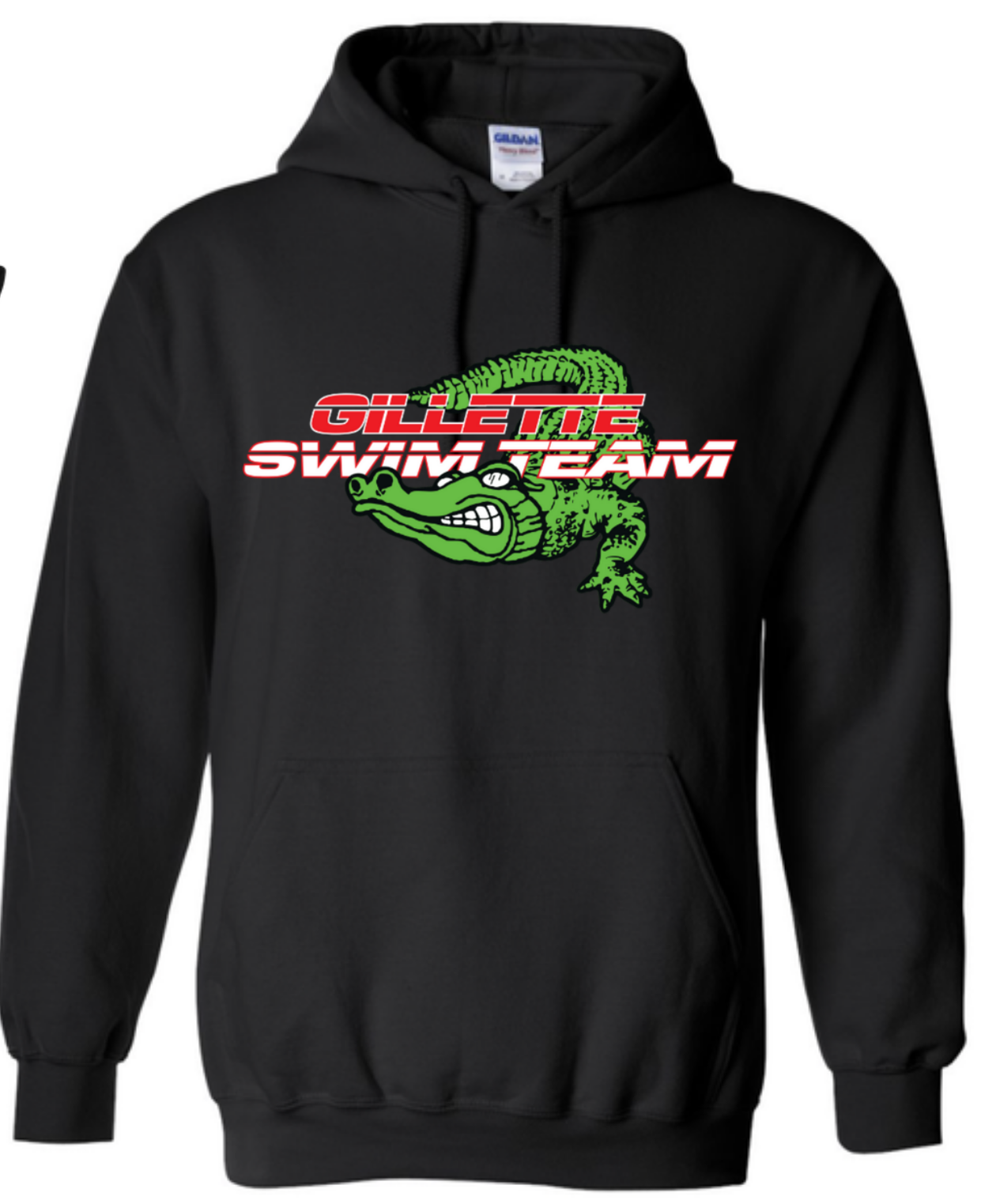 Black Swim Team Hoodie