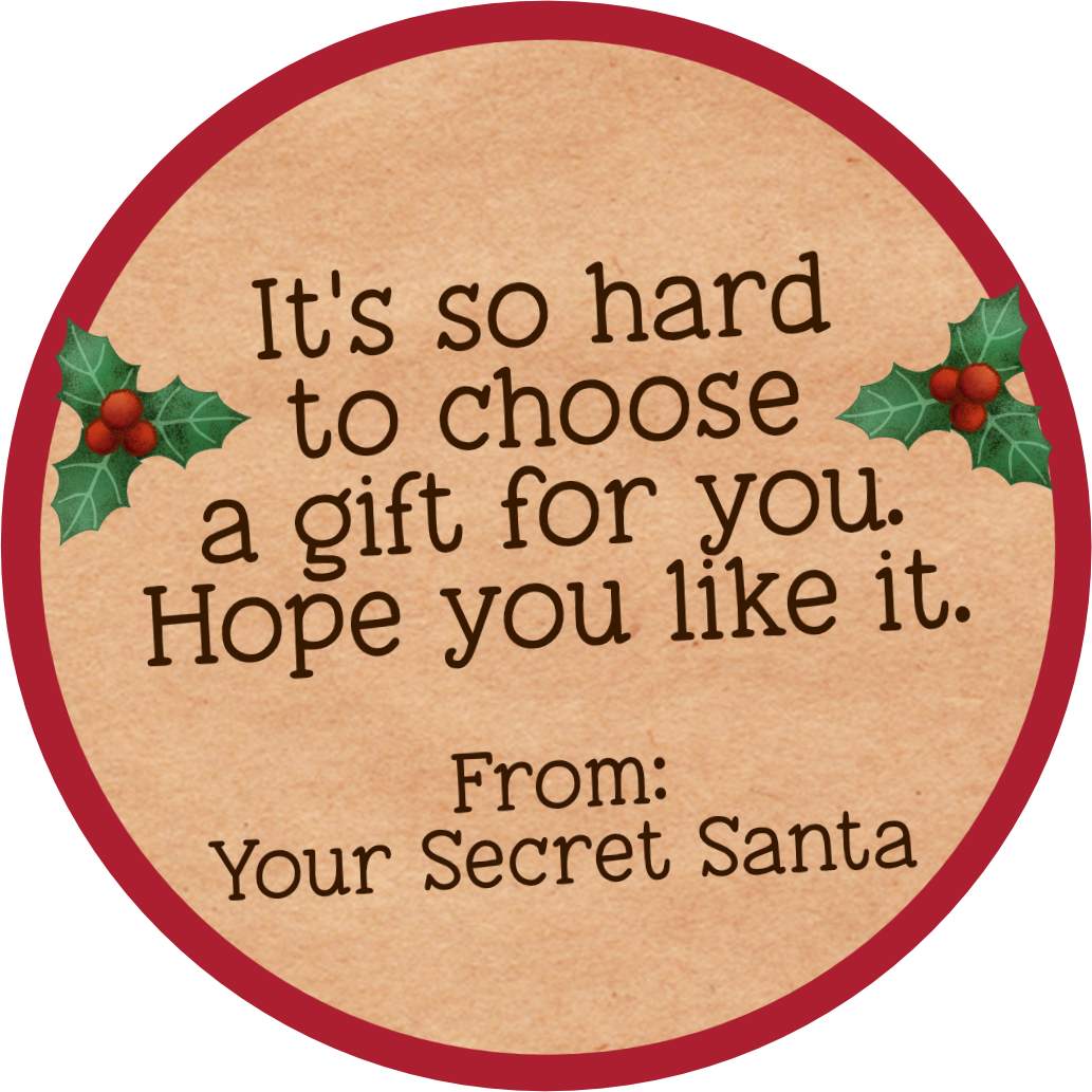 Holiday stickers