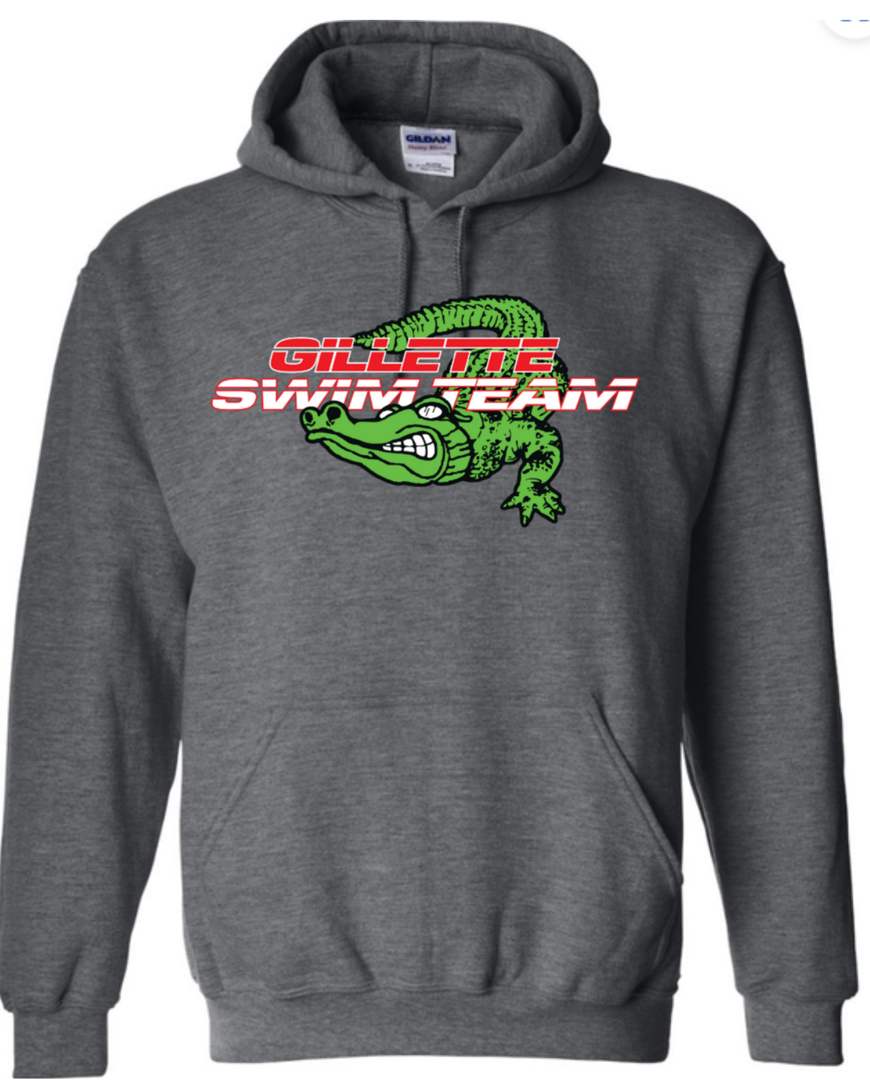 Gray Swim Team Hoodie