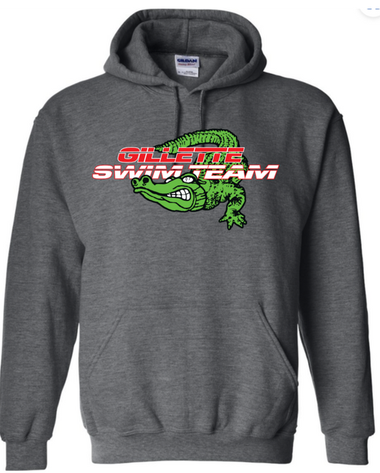 Gray Swim Team Hoodie