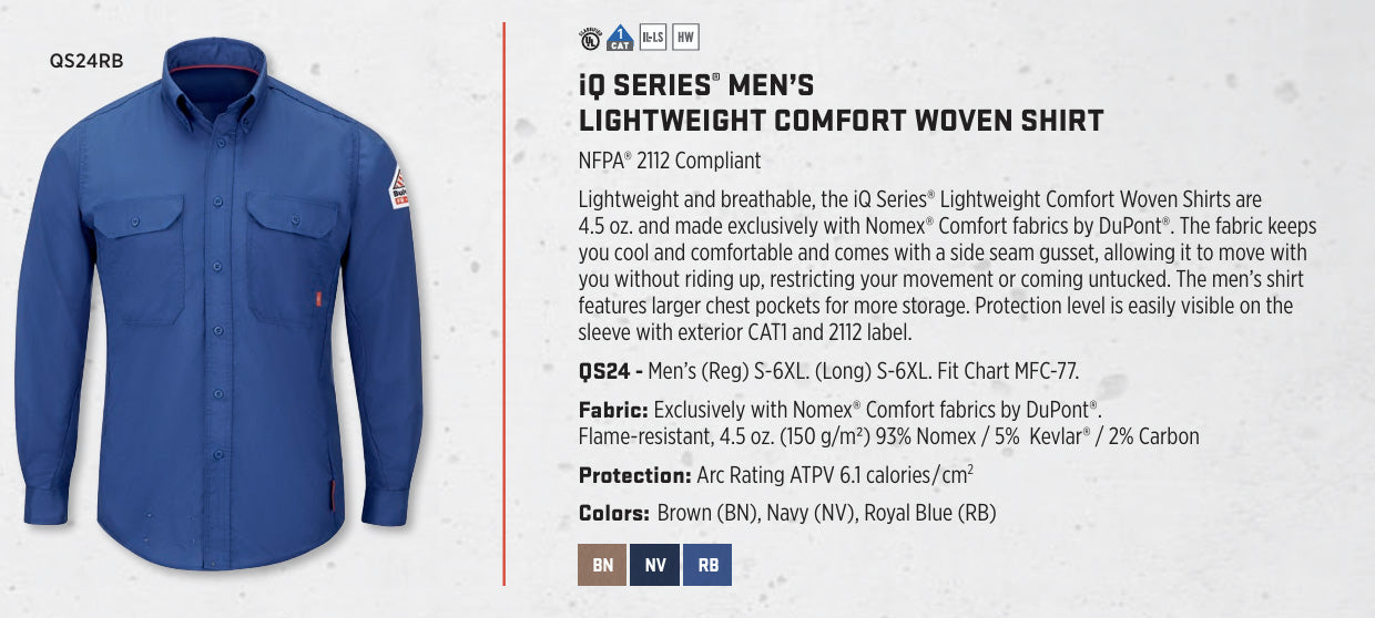 iQ Series® Men's Lightweight Comfort Woven Shirt (Regular)
