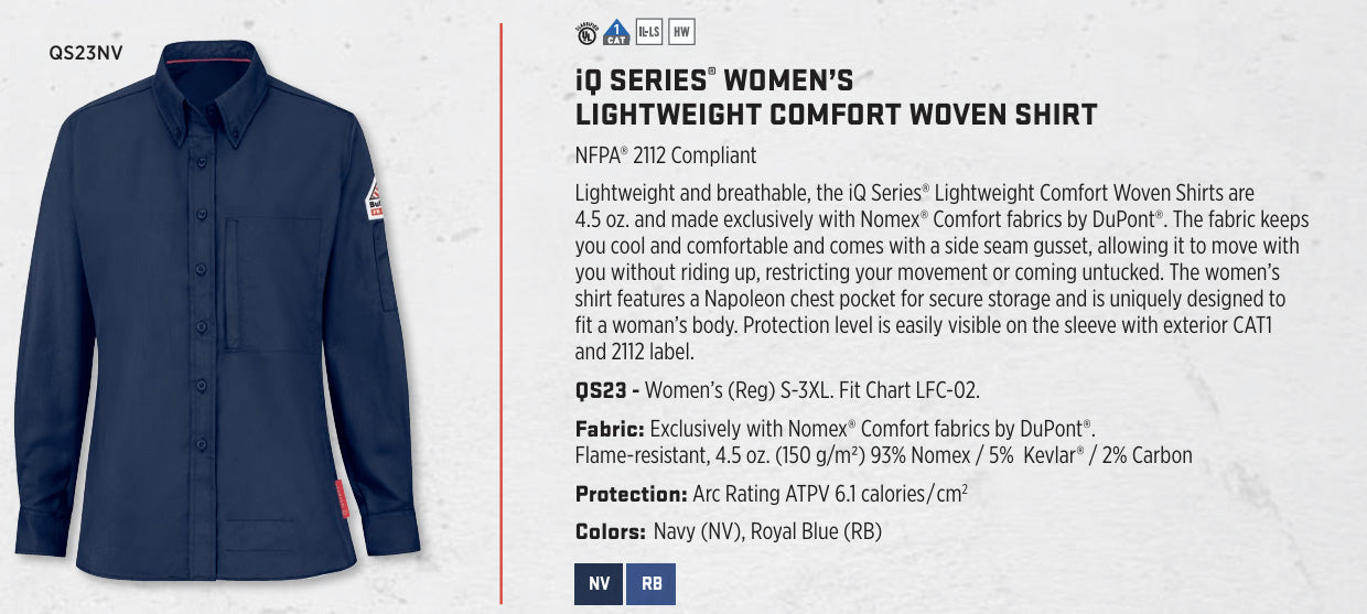 iQ Series® Women's Lightweight Comfort Woven Shirt