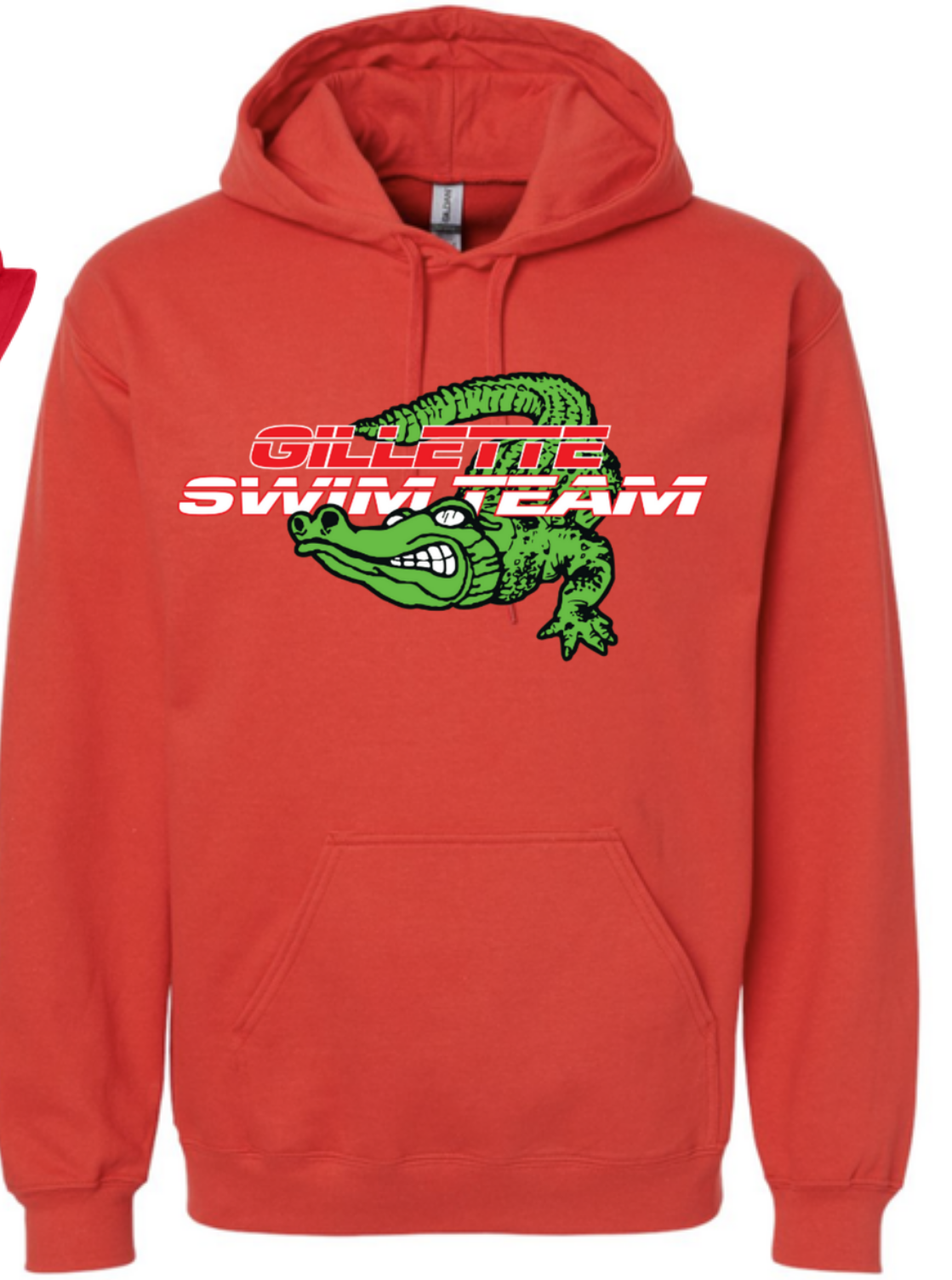 Red Swim Team Hoodie