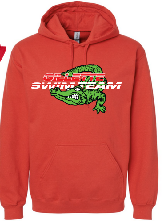 Red Swim Team Hoodie